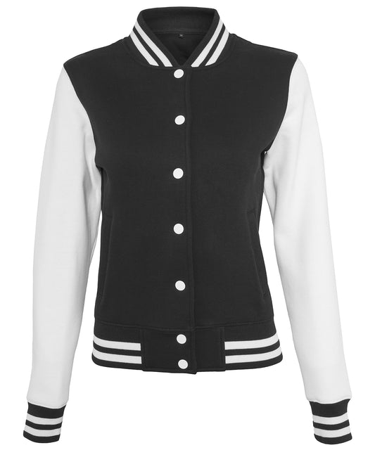 Personalised Jackets - Build Your Brand Women's sweat college jacket