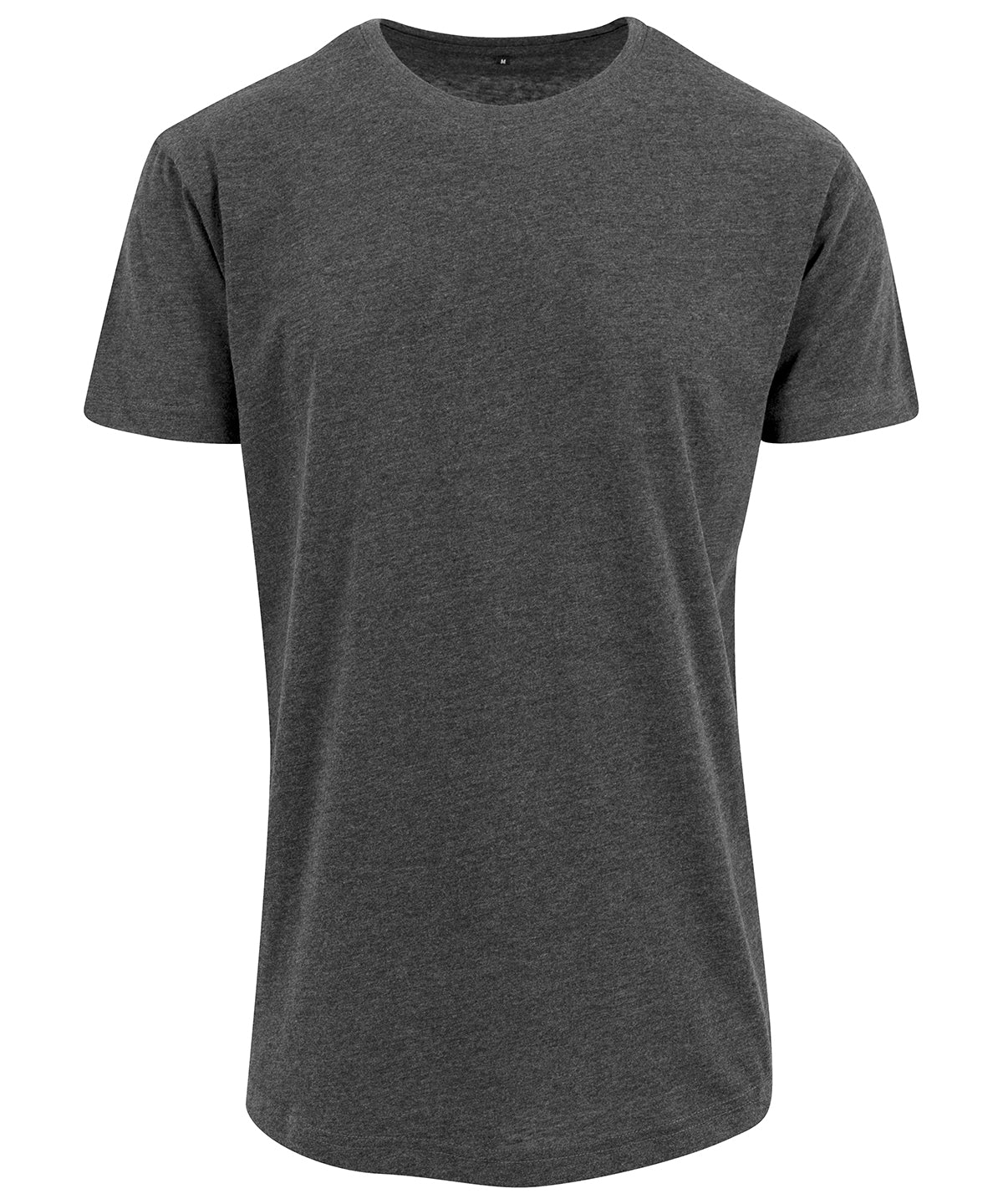 Personalised T-Shirts - Black Build Your Brand Shaped long tee