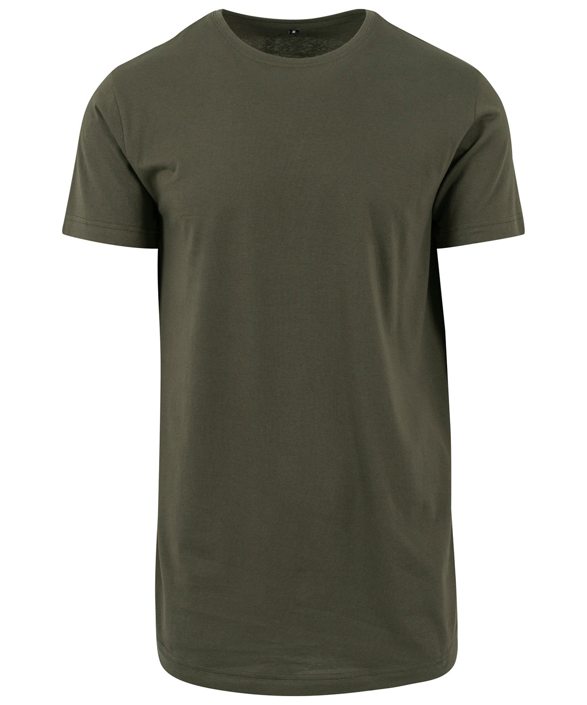Personalised T-Shirts - Black Build Your Brand Shaped long tee