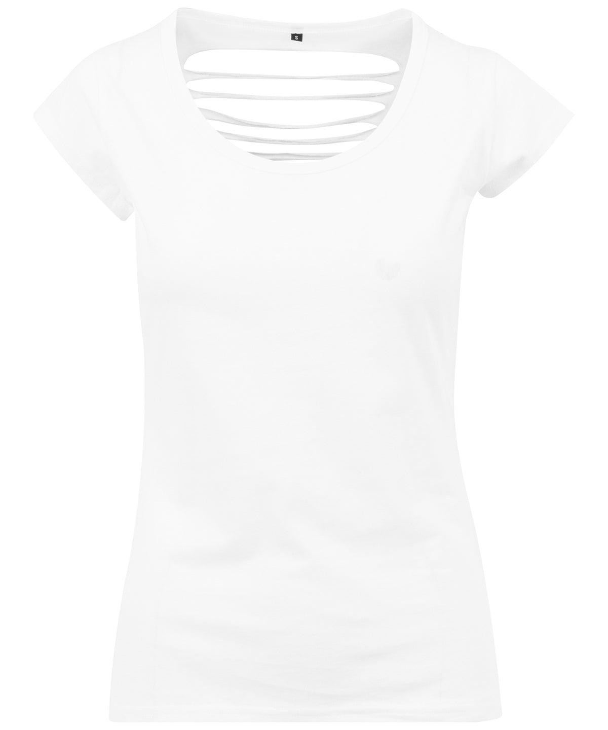 Personalised T-Shirts - Black Build Your Brand Women's back cut tee