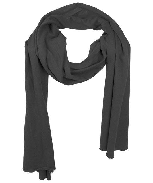 Personalised Scarves - Black Build Your Brand Jersey scarf