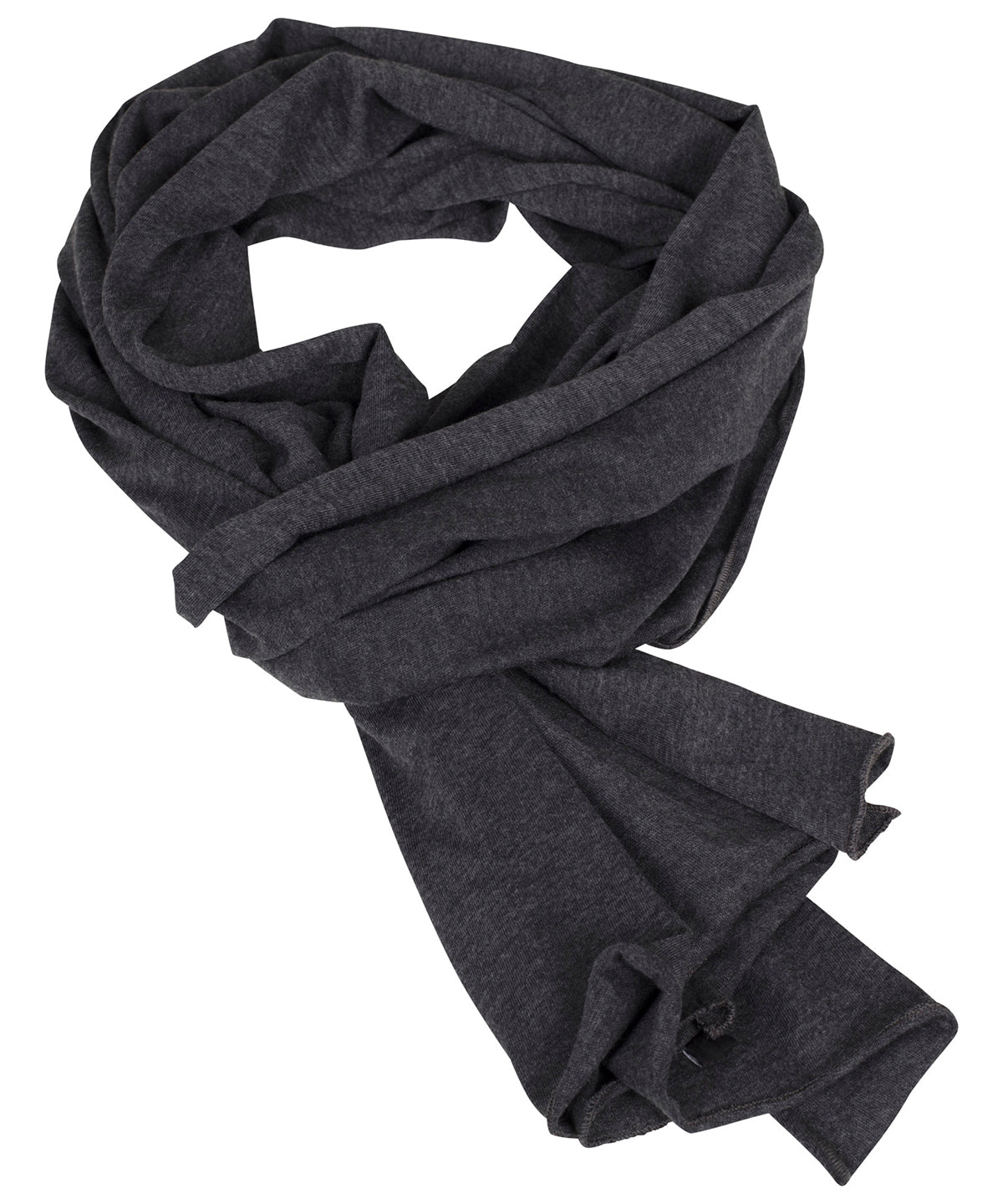 Personalised Scarves - Dark Grey Build Your Brand Jersey scarf