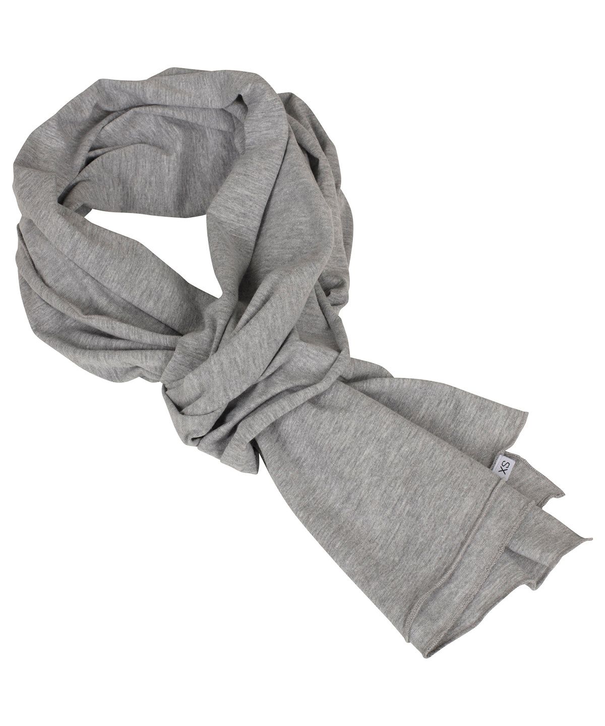 Personalised Scarves - Heather Grey Build Your Brand Jersey scarf