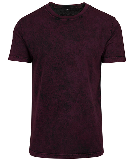Personalised T-Shirts - Dark Purple Build Your Brand Acid washed tee