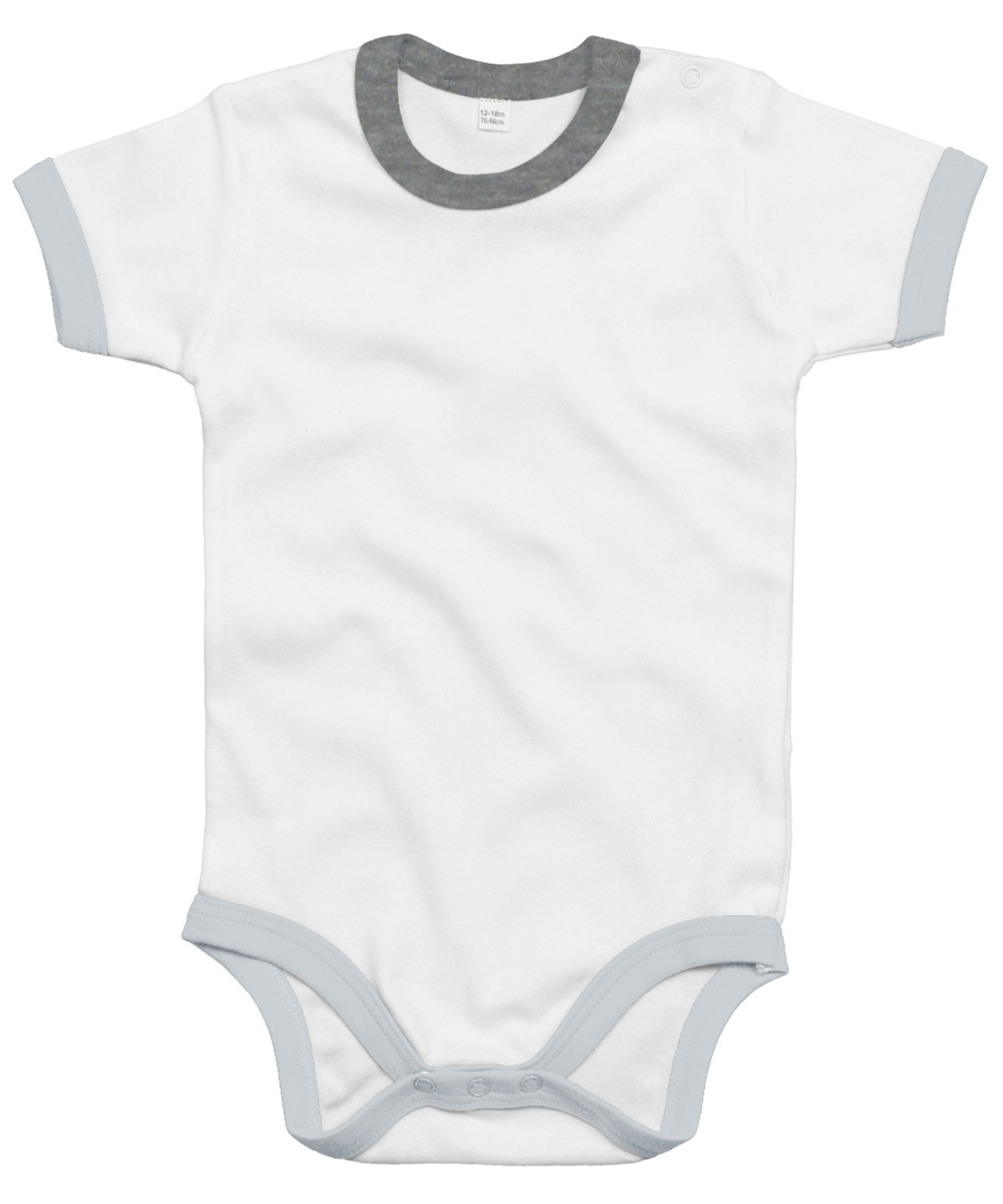 Personalised Bodysuits - White Babybugz Ringer bodysuit