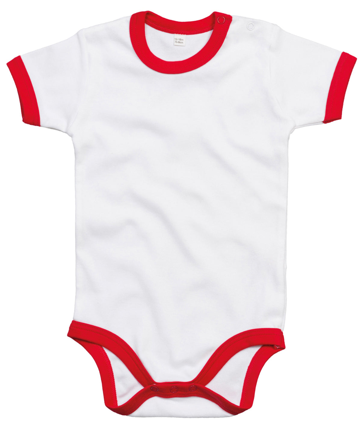 Personalised Bodysuits - White Babybugz Ringer bodysuit