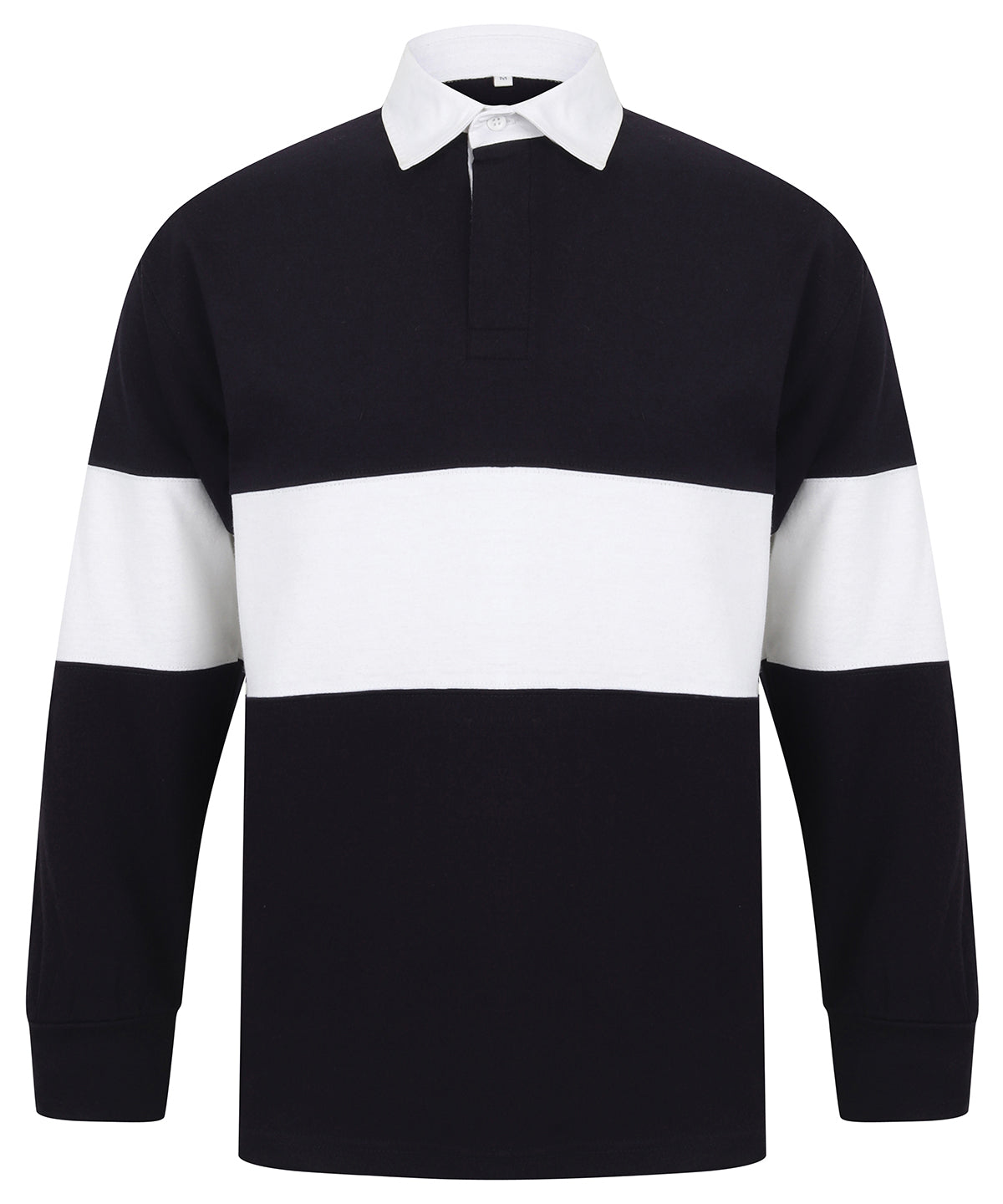 Personalised Polo Shirts - Bottle Front Row Panelled rugby shirt