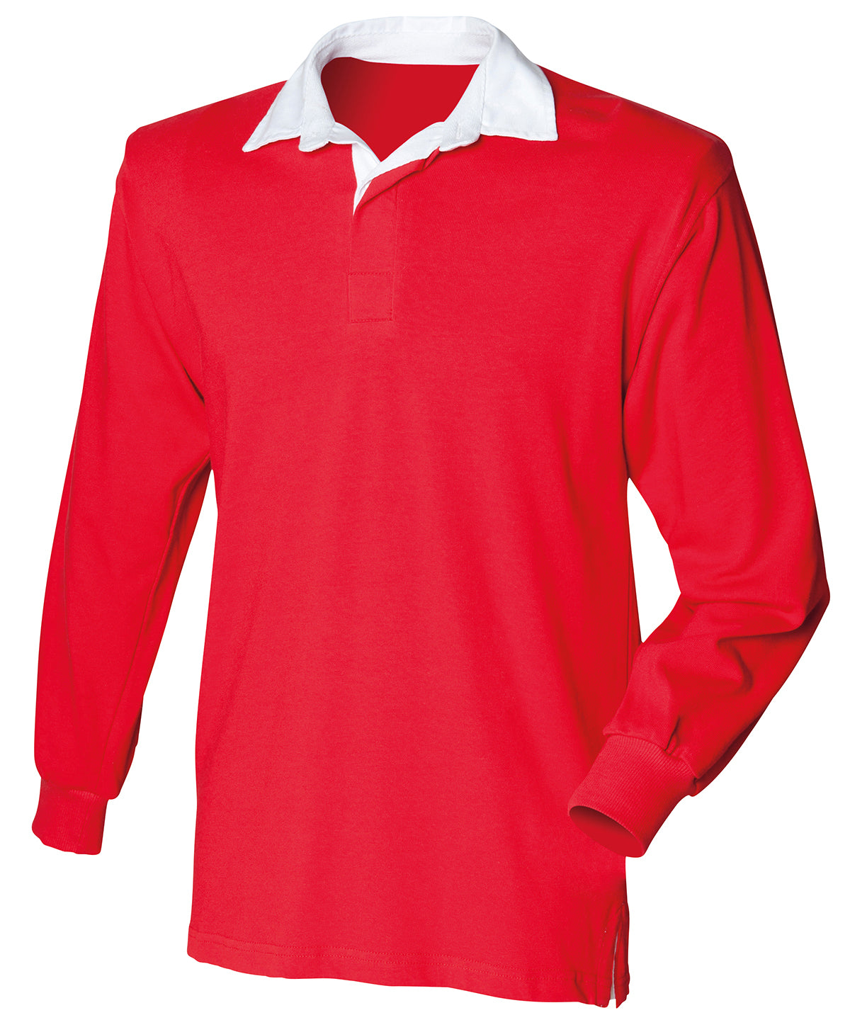 Personalised Polo Shirts - Navy Front Row Kids long sleeve plain rugby shirt