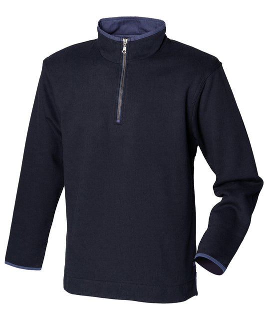 Personalised Sweatshirts - Front Row Supersoft ¼ zip sweatshirt