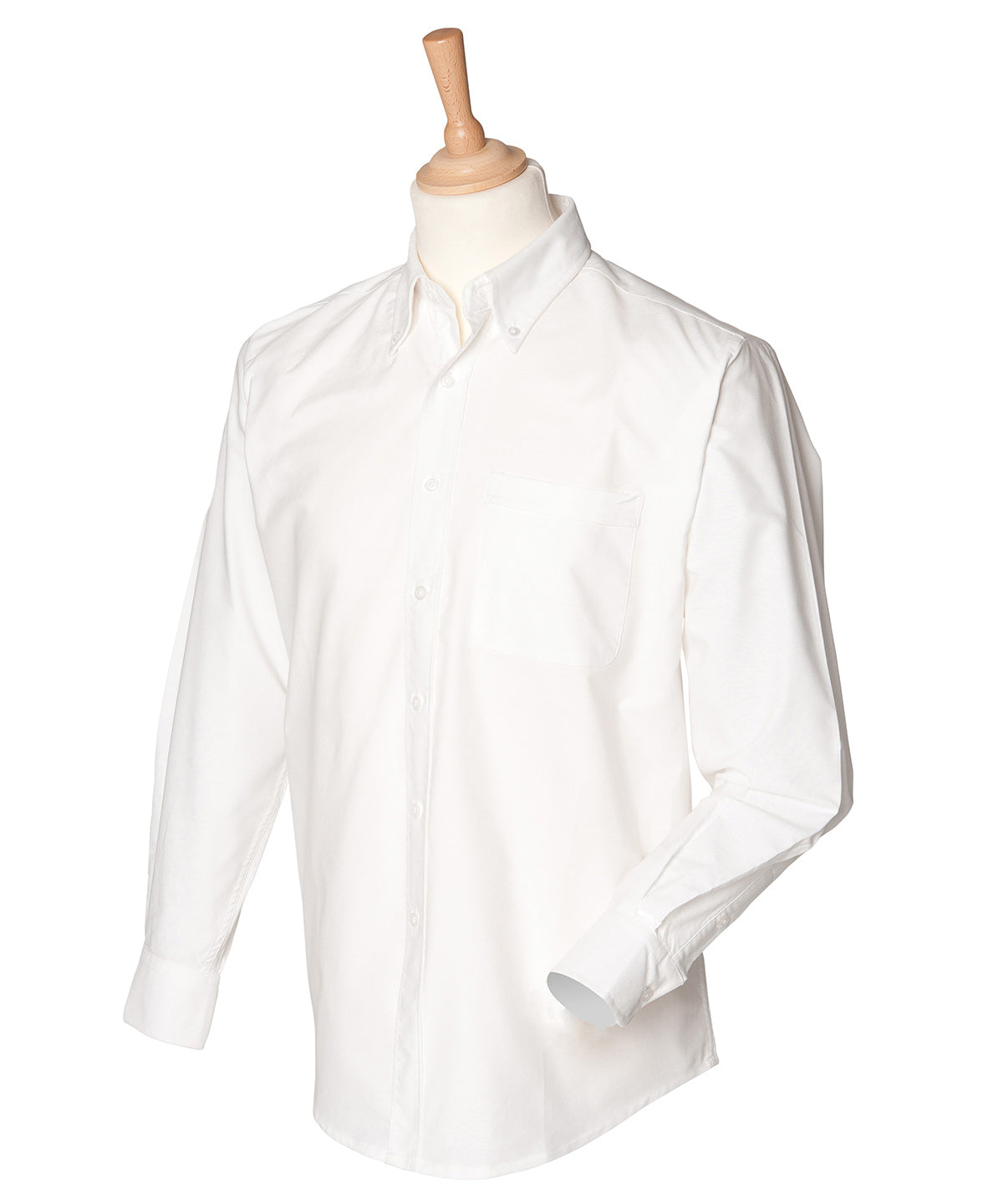 Personalised Shirts - Light Blue Henbury Long sleeve classic Oxford shirt