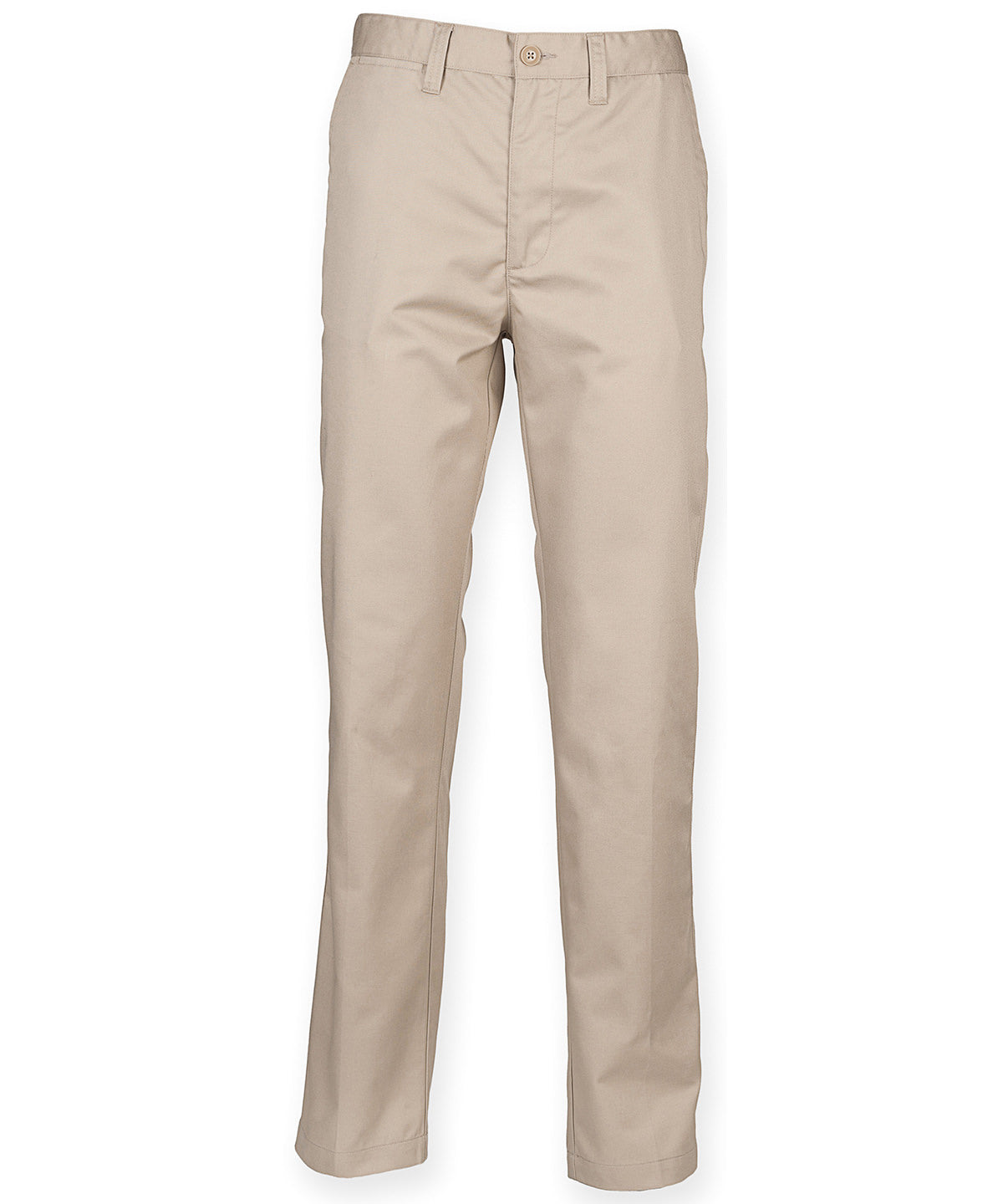 Personalised Trousers - Black Henbury 65/35 flat fronted chino trousers