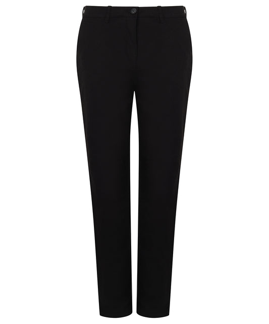 Personalised Trousers - Black Henbury Women's stretch chinos