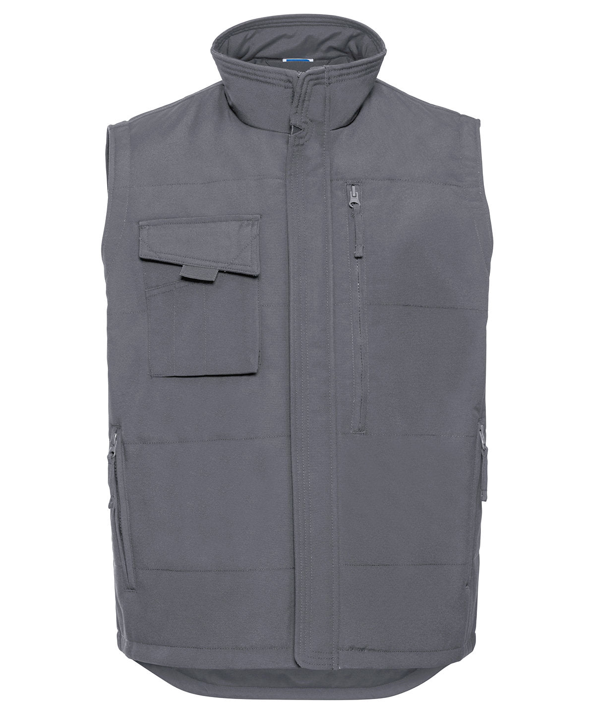 Personalised Gilets - Black Russell Europe Heavy-duty gilet