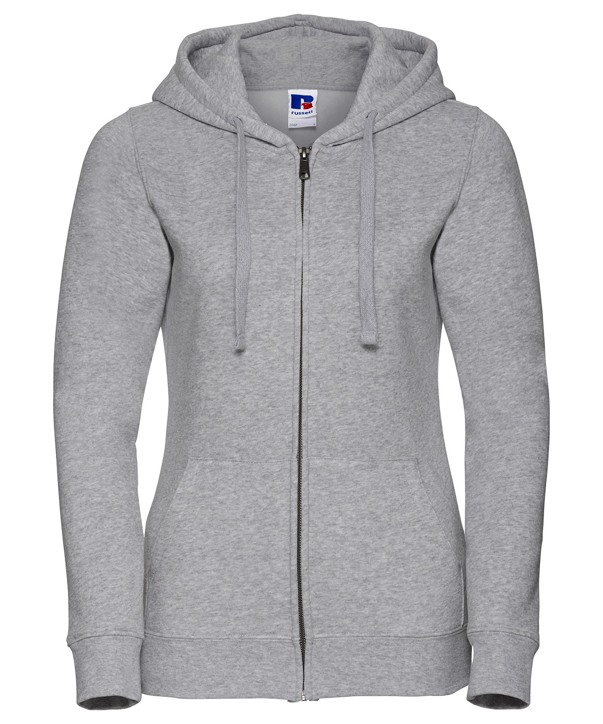 Personalised Hoodies - Bottle Russell Europe Women's authentic zipped hooded sweatshirt