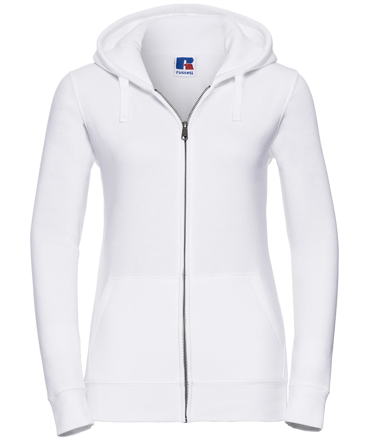 Personalised Hoodies - Bottle Russell Europe Women's authentic zipped hooded sweatshirt
