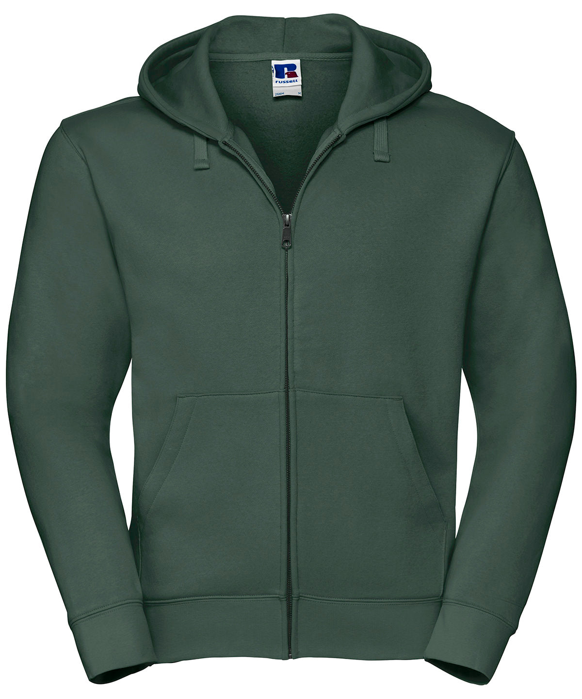 Personalised Hoodies - Black Russell Europe Authentic zipped hooded sweat