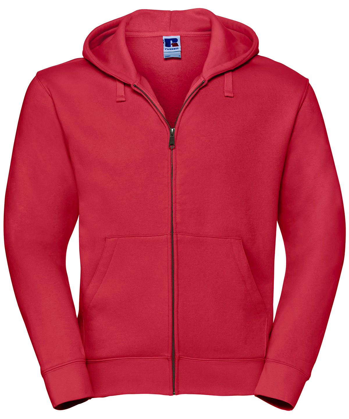 Personalised Hoodies - Black Russell Europe Authentic zipped hooded sweat