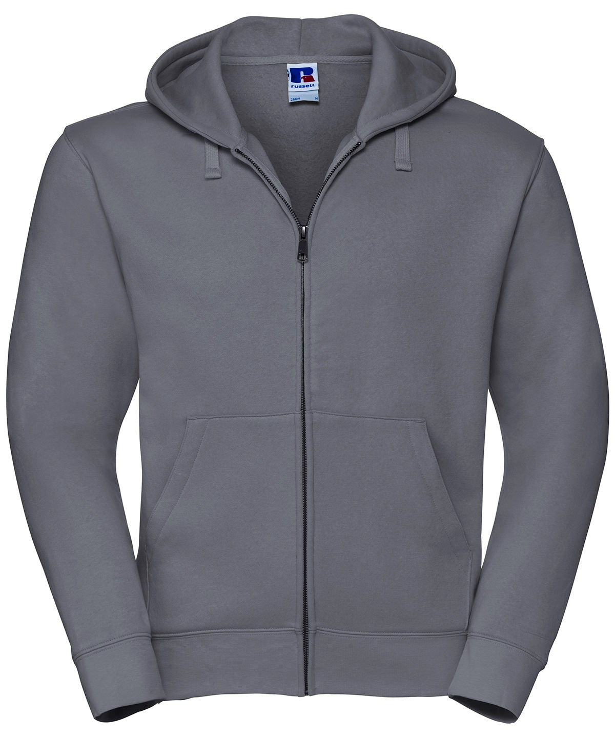 Personalised Hoodies - Black Russell Europe Authentic zipped hooded sweat