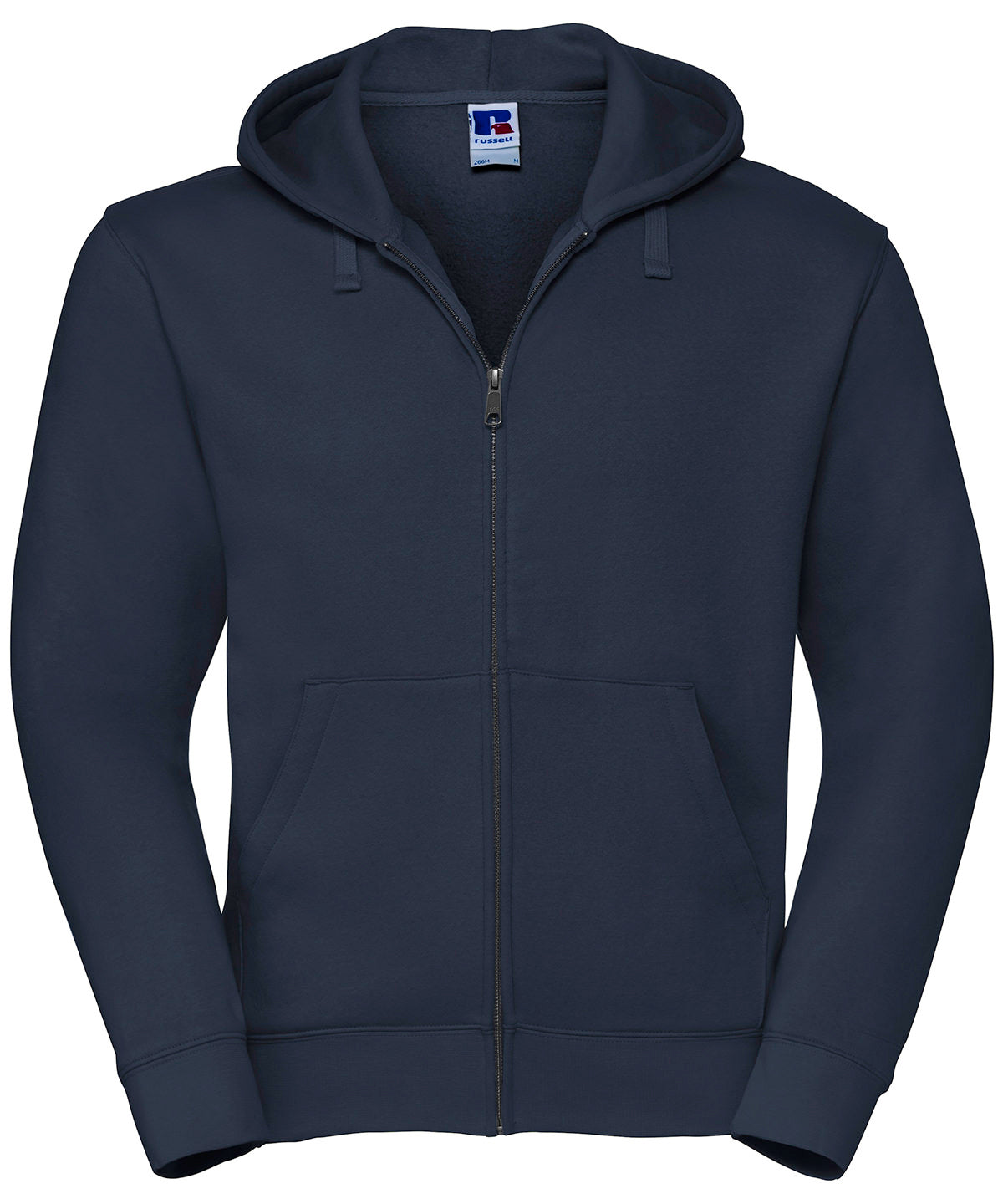 Personalised Hoodies - Black Russell Europe Authentic zipped hooded sweat