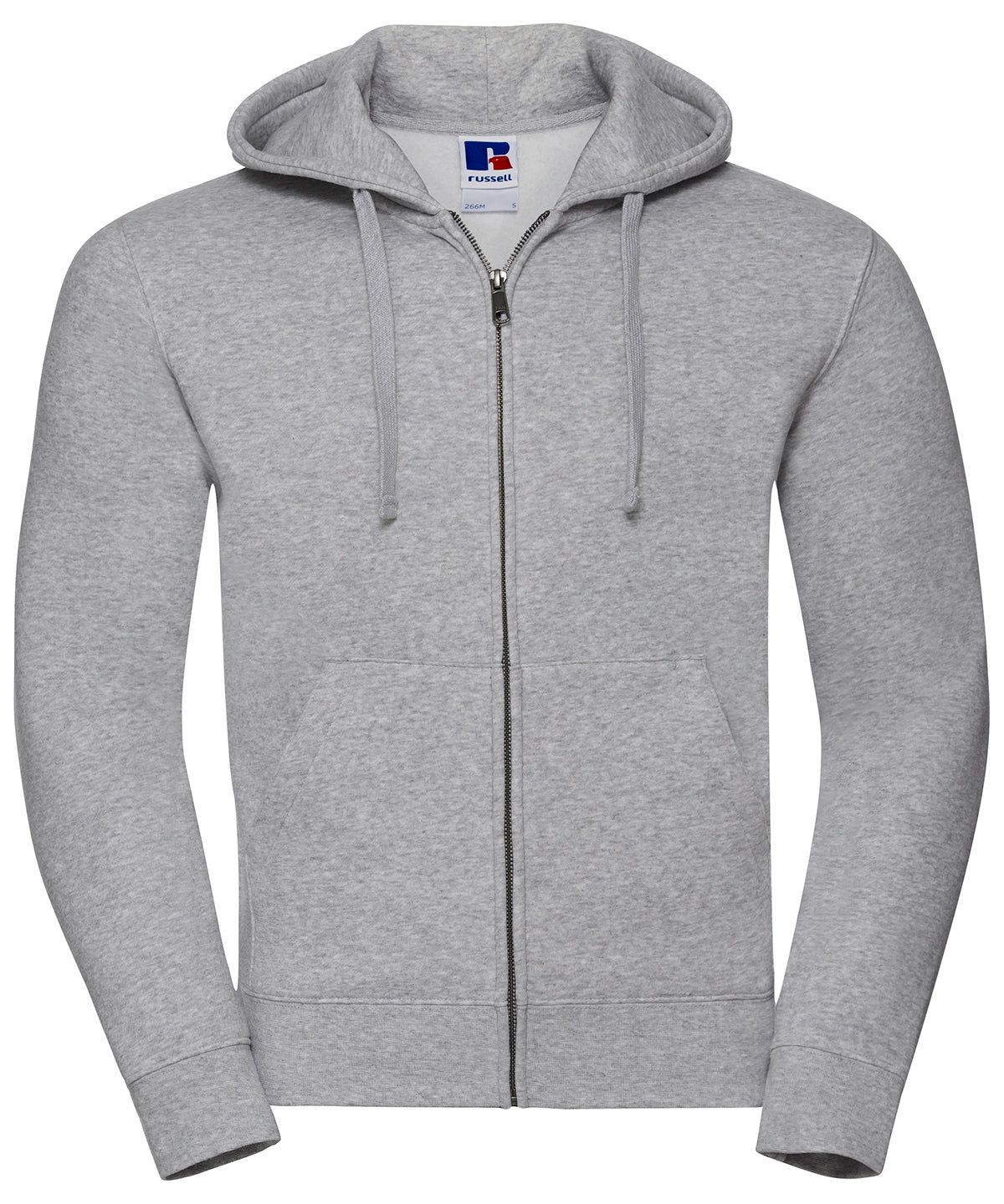 Personalised Hoodies - Black Russell Europe Authentic zipped hooded sweat