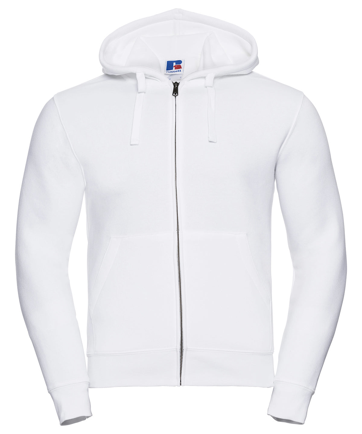 Personalised Hoodies - Black Russell Europe Authentic zipped hooded sweat