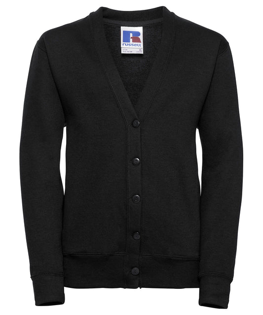 Personalised Cardigans - Black Russell Europe Kids cardigan