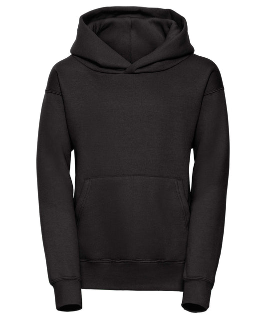 Personalised Hoodies - Black Russell Europe Kids hooded sweatshirt