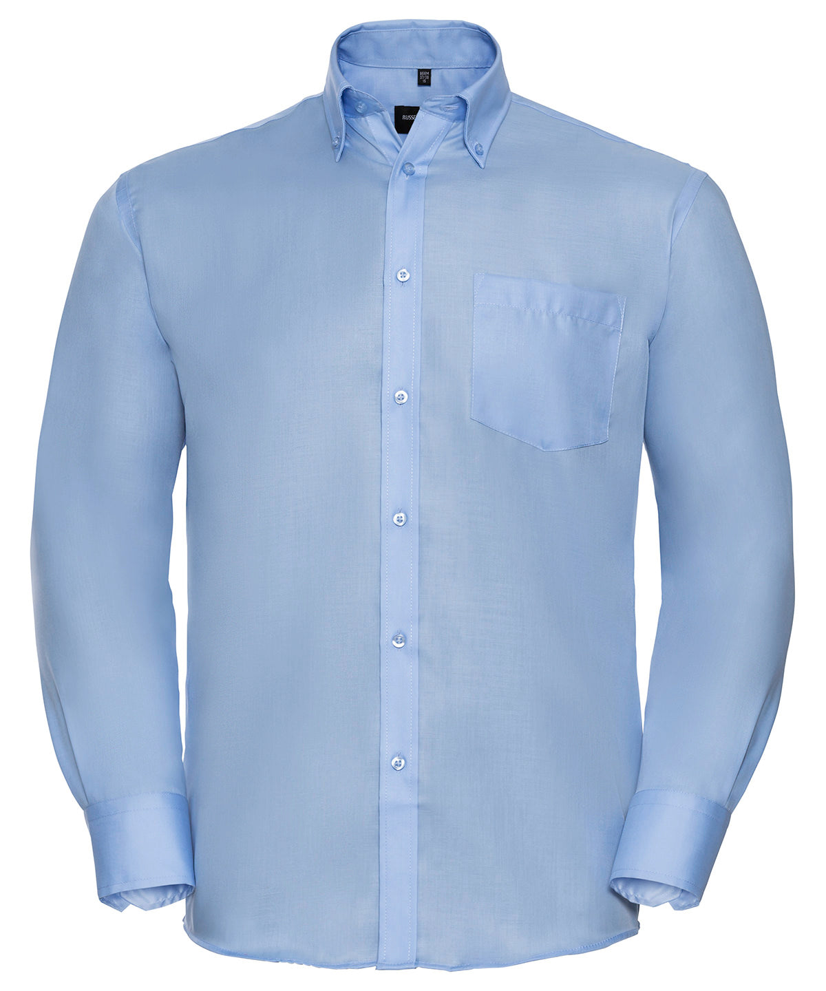Personalised Shirts - Black Russell Europe Long sleeve ultimate non-iron shirt