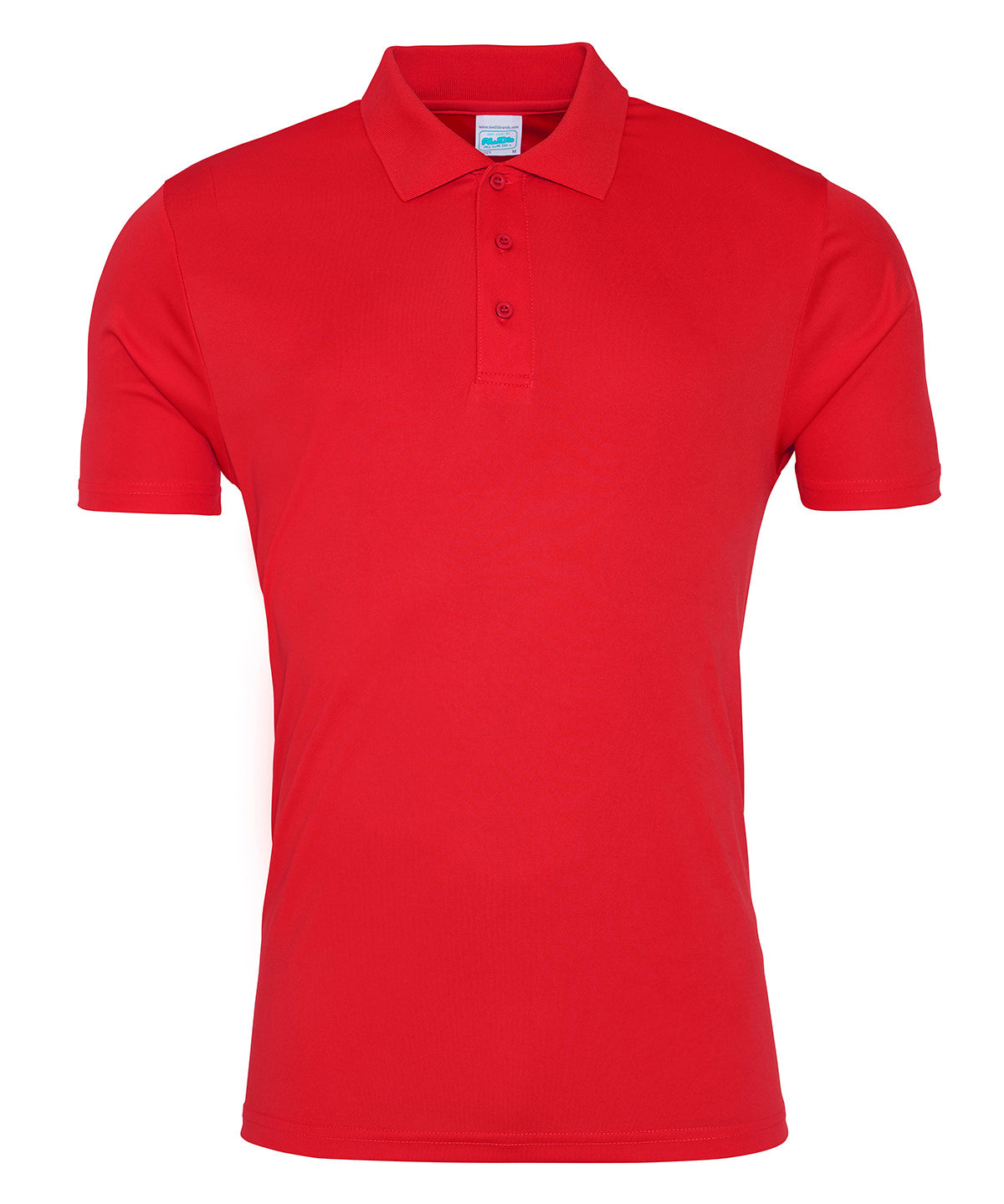 Personalised Polo Shirts - White AWDis Just Cool Cool smooth polo