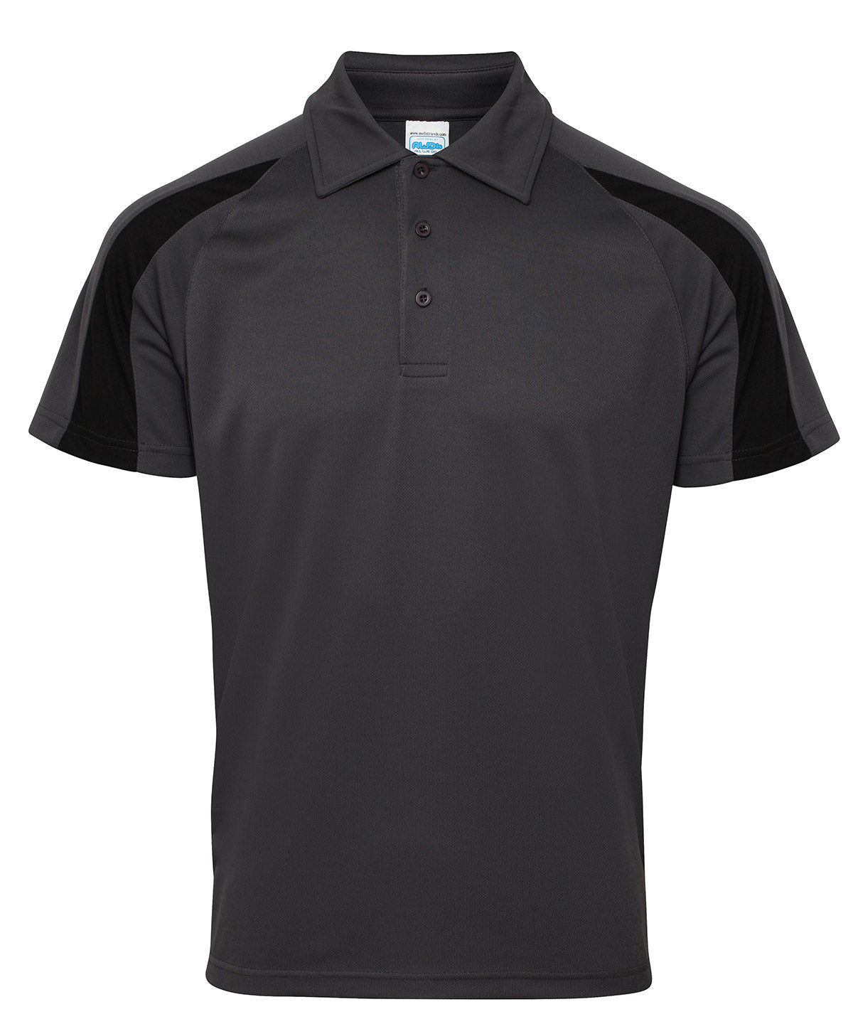 Personalised Polo Shirts - White AWDis Just Cool Contrast cool polo