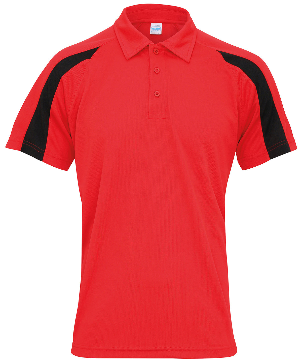 Personalised Polo Shirts - White AWDis Just Cool Contrast cool polo