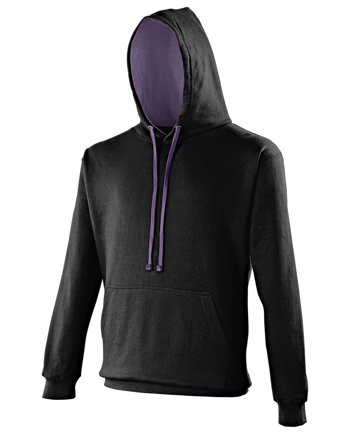 Personalised Hoodies - Black AWDis Just Hoods Varsity hoodie