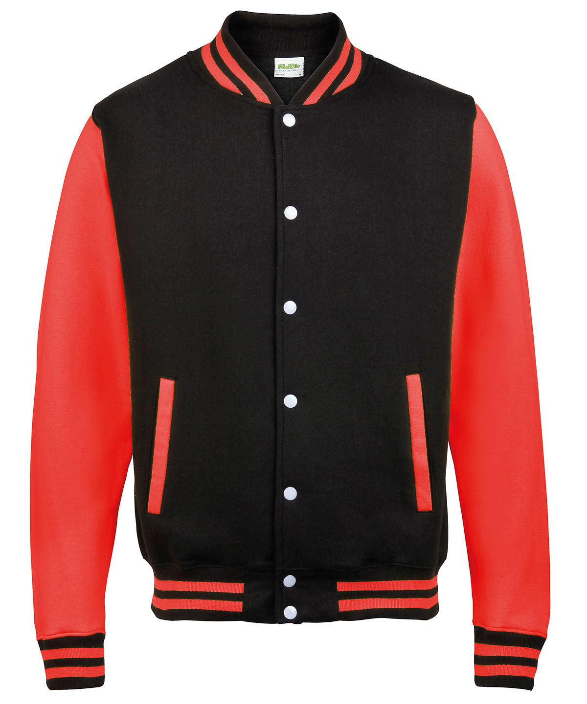 Personalised Jackets - Burgundy AWDis Just Hoods Varsity jacket