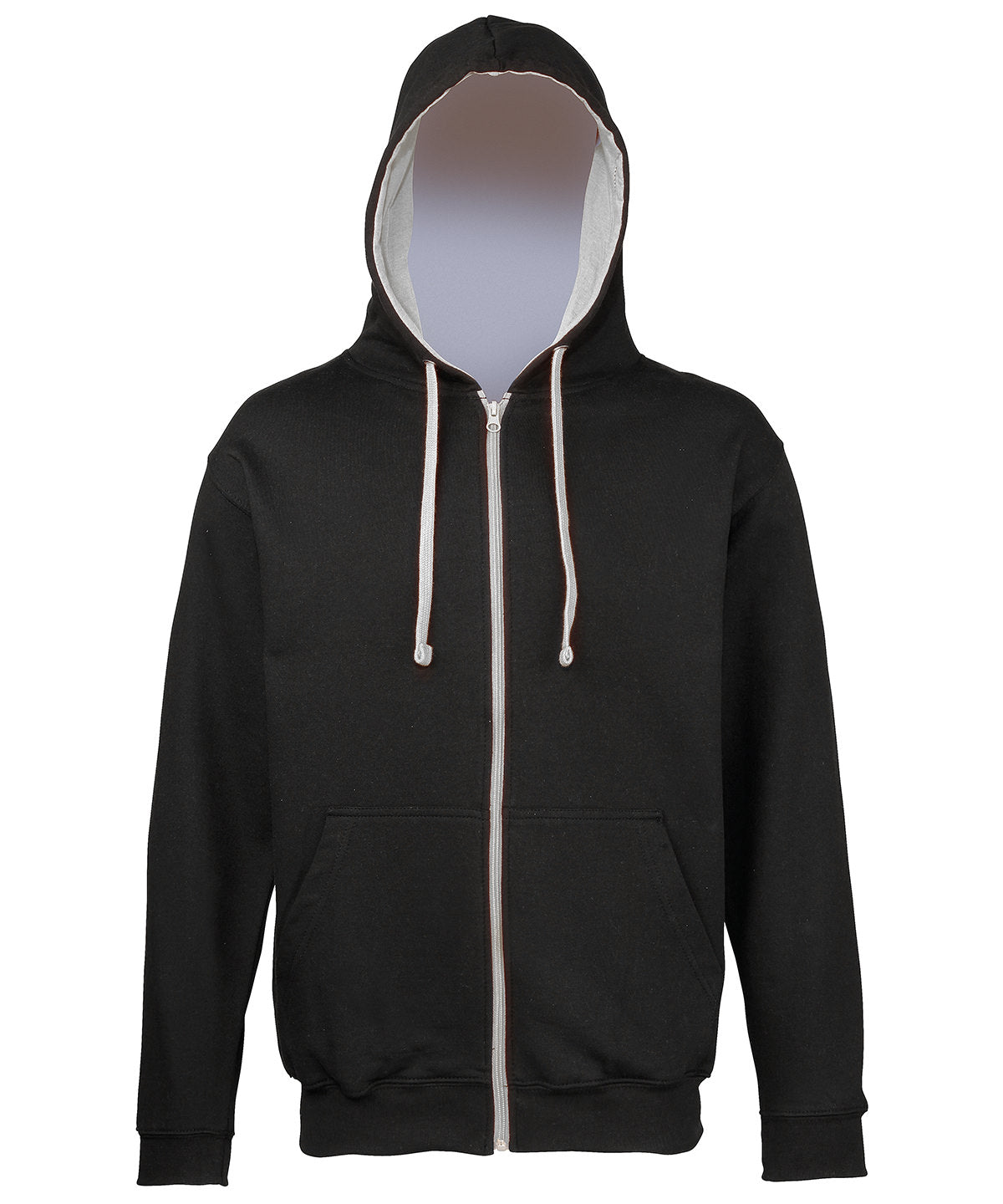 Personalised Hoodies - Mid Red AWDis Just Hoods Varsity zoodie