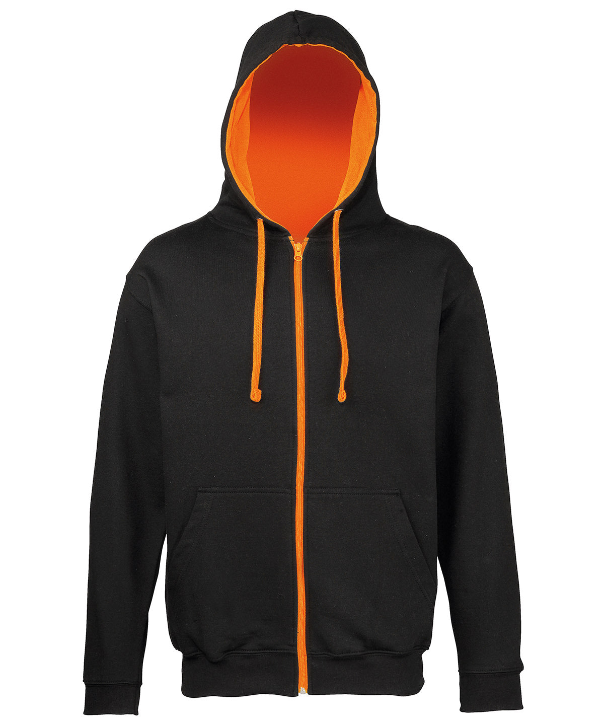 Personalised Hoodies - Mid Red AWDis Just Hoods Varsity zoodie