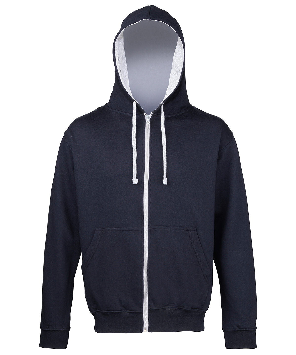 Personalised Hoodies - Mid Red AWDis Just Hoods Varsity zoodie
