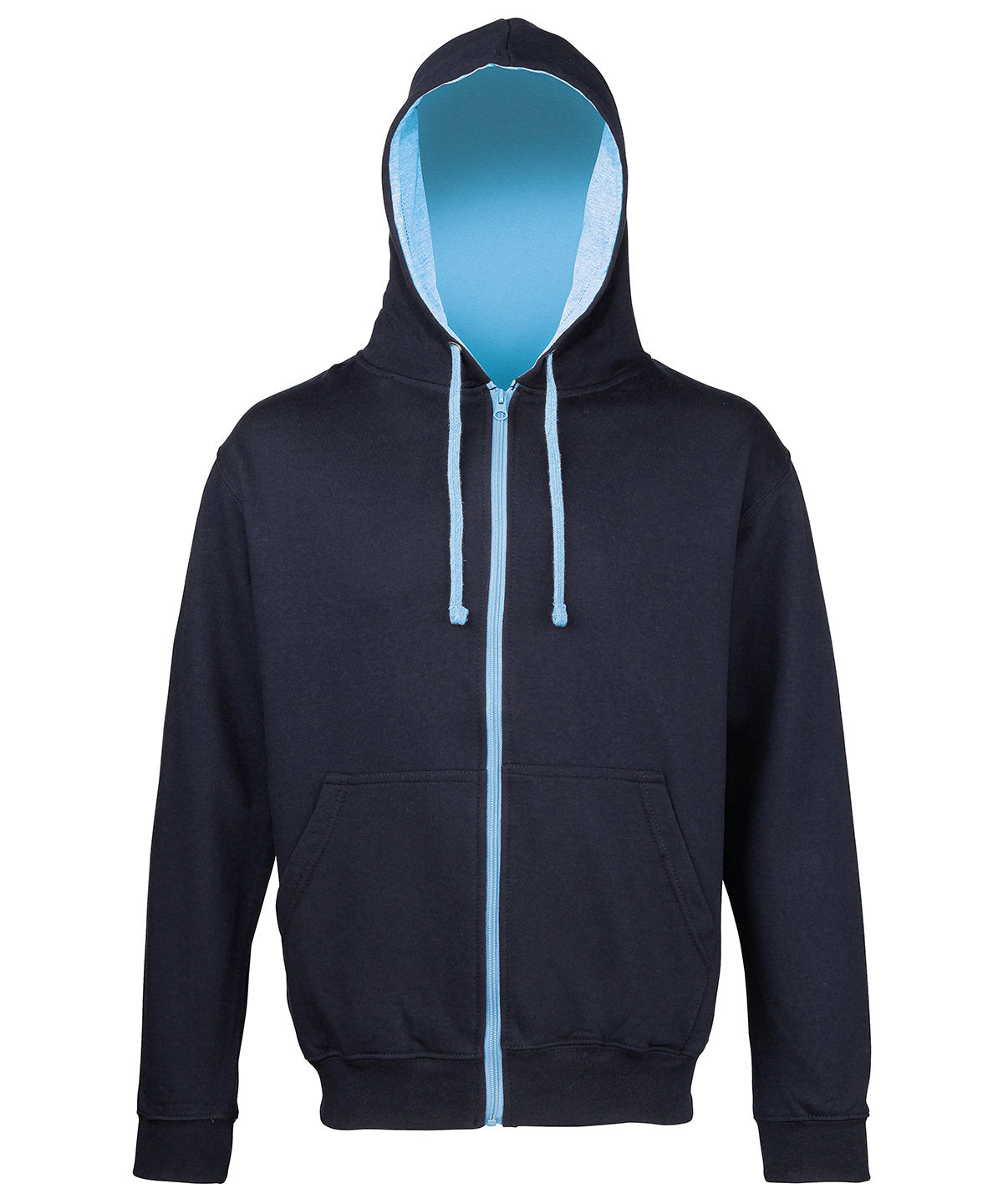 Personalised Hoodies - Mid Red AWDis Just Hoods Varsity zoodie