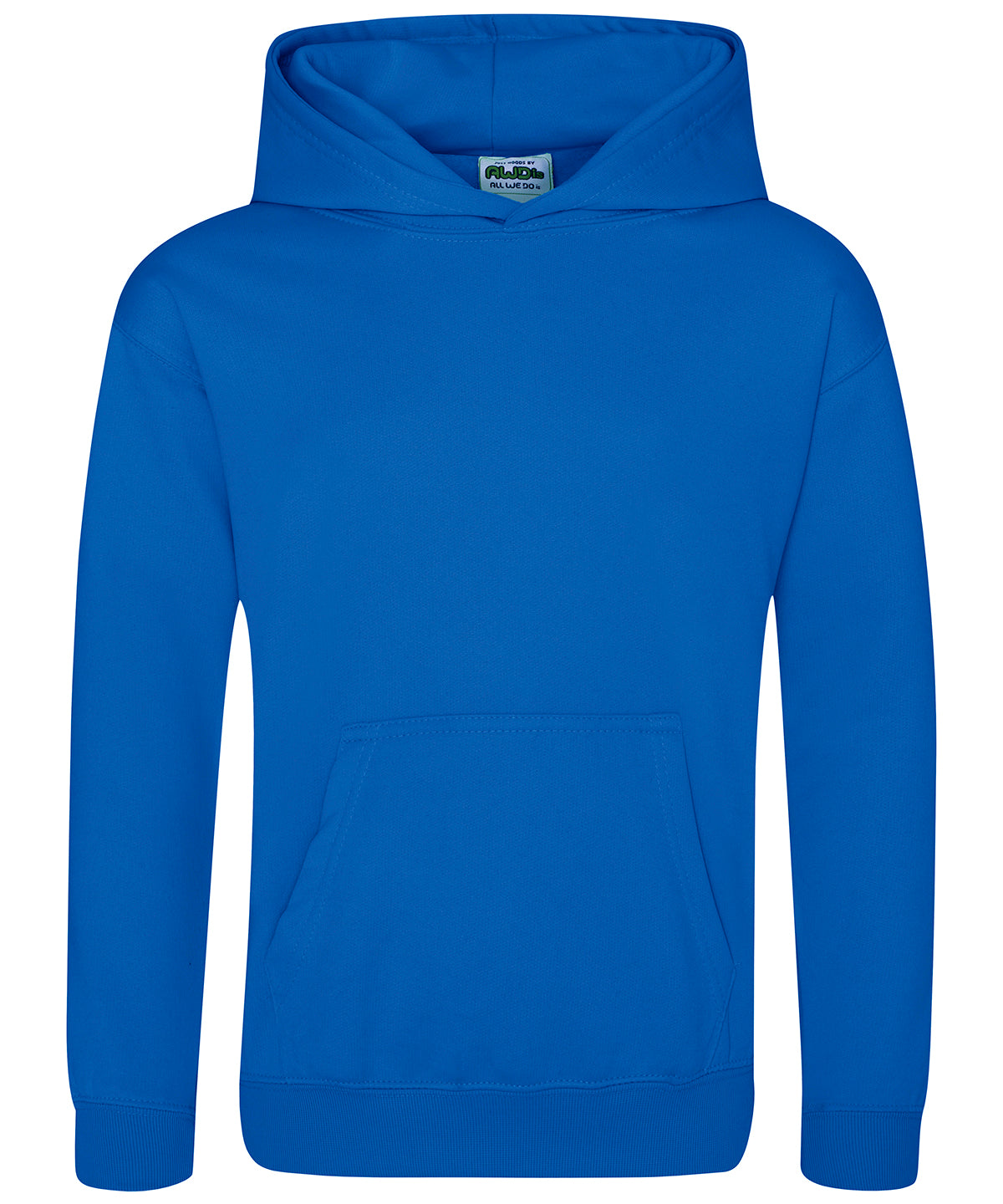 Personalised Hoodies - Black AWDis Just Hoods Kids sports polyester hoodie