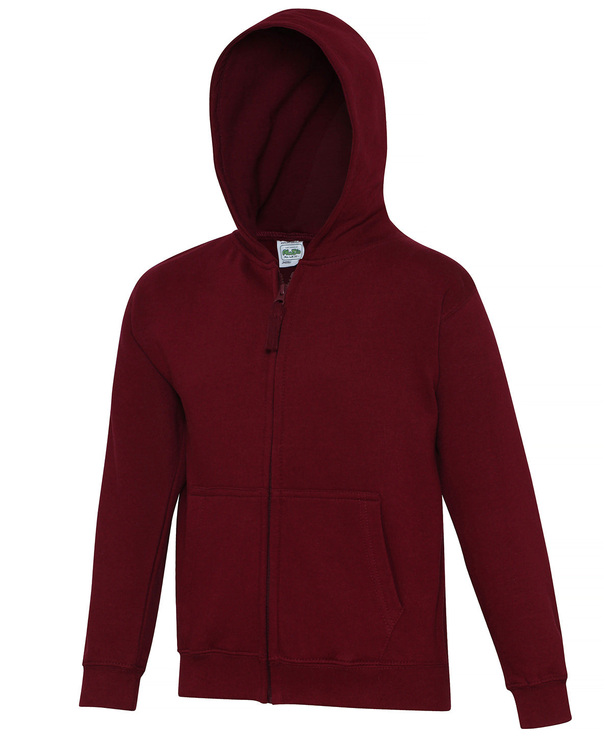 Personalised Hoodies - White AWDis Just Hoods Kids zoodie
