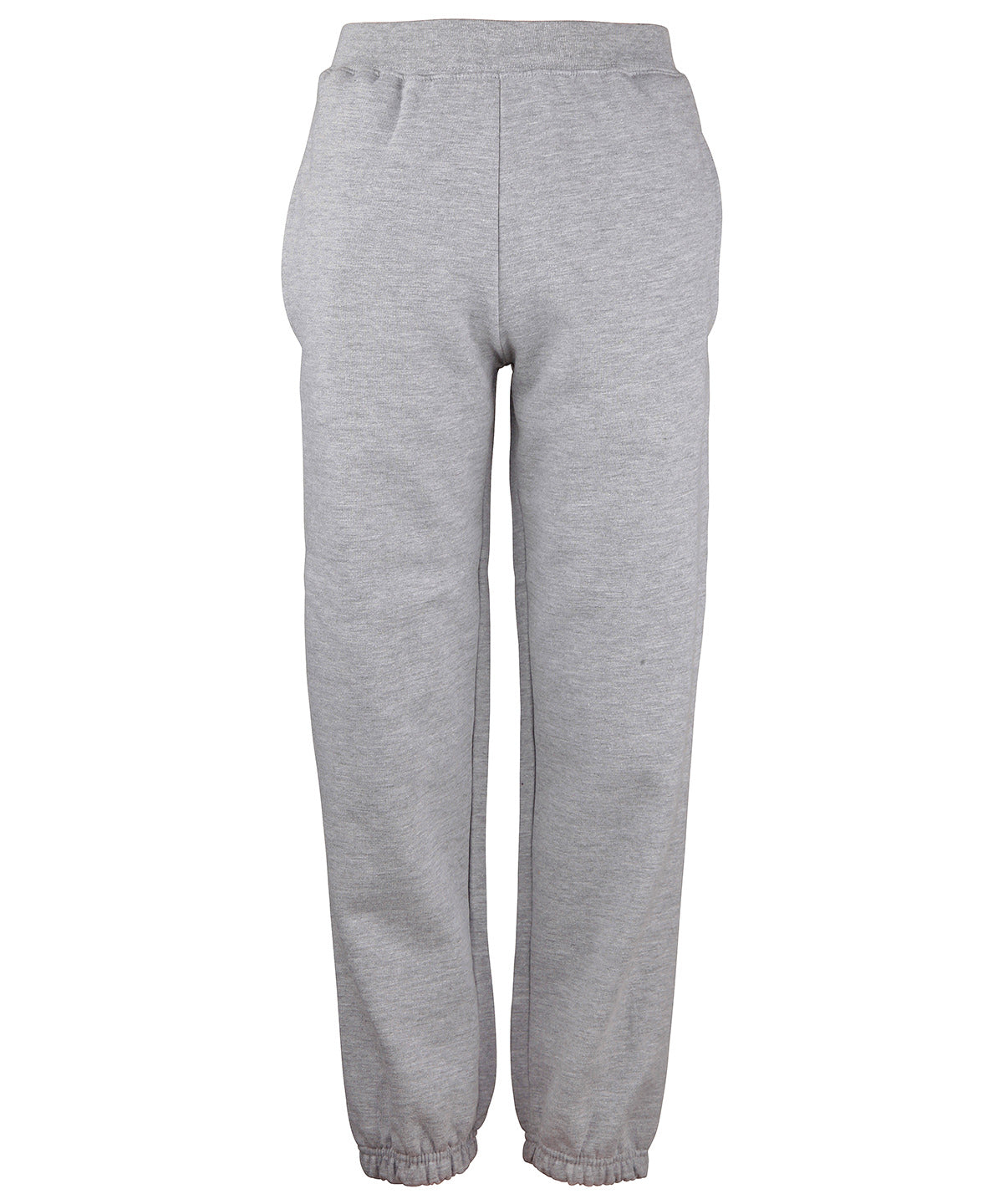 Personalised Sweatpants - Heather Grey AWDis Just Hoods Kids cuffed sweatpants