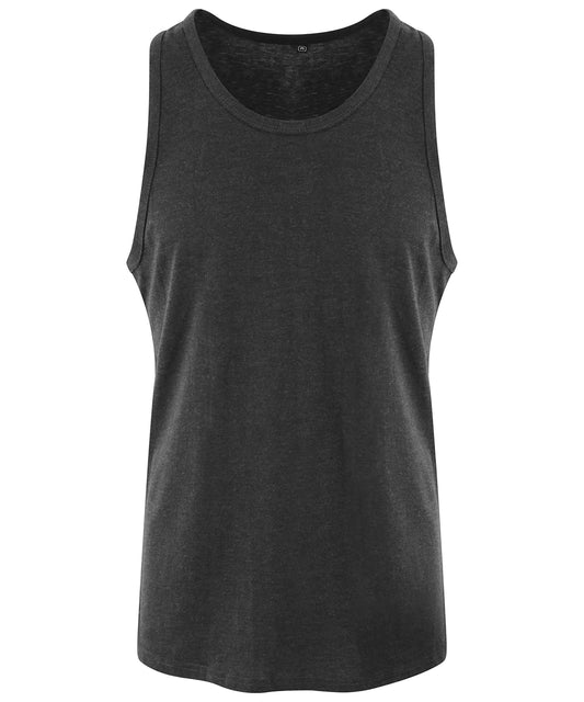 Personalised Vests - Black AWDis Just T's Triblend vest