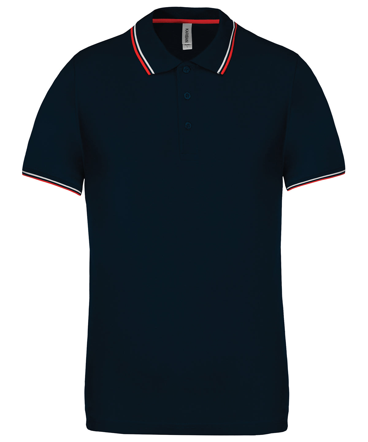 Personalised Polo Shirts - Black Kariban Short sleeve polo shirt