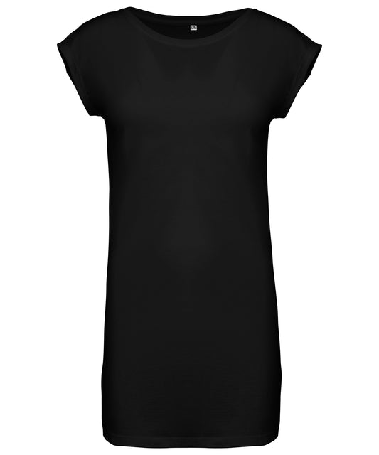 Personalised T-Shirts - Black Kariban Ladies' long T-shirt