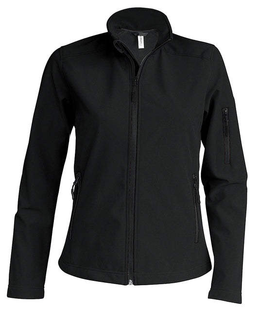 Personalised Jackets - Black Kariban Ladies' softshell jacket