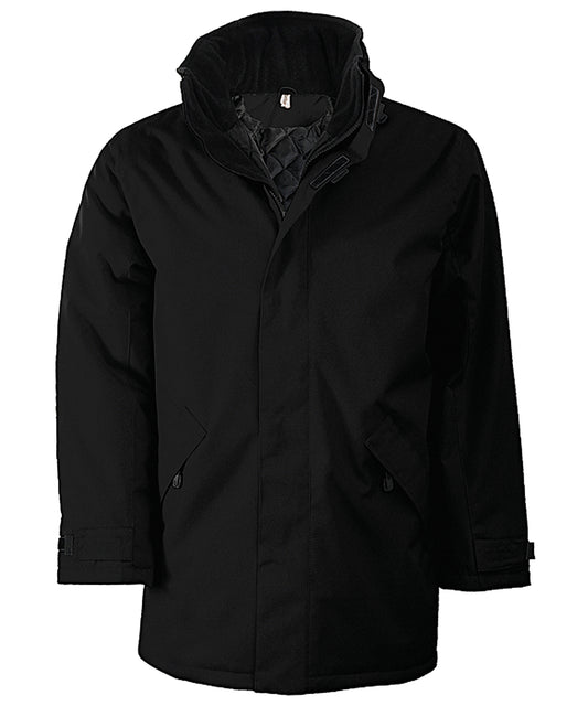 Personalised Jackets - Black Kariban Quilted parka