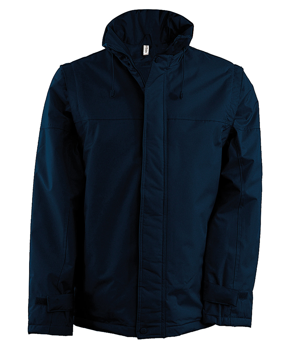 Personalised Jackets - Black Kariban Detachable-sleeved blouson jacket