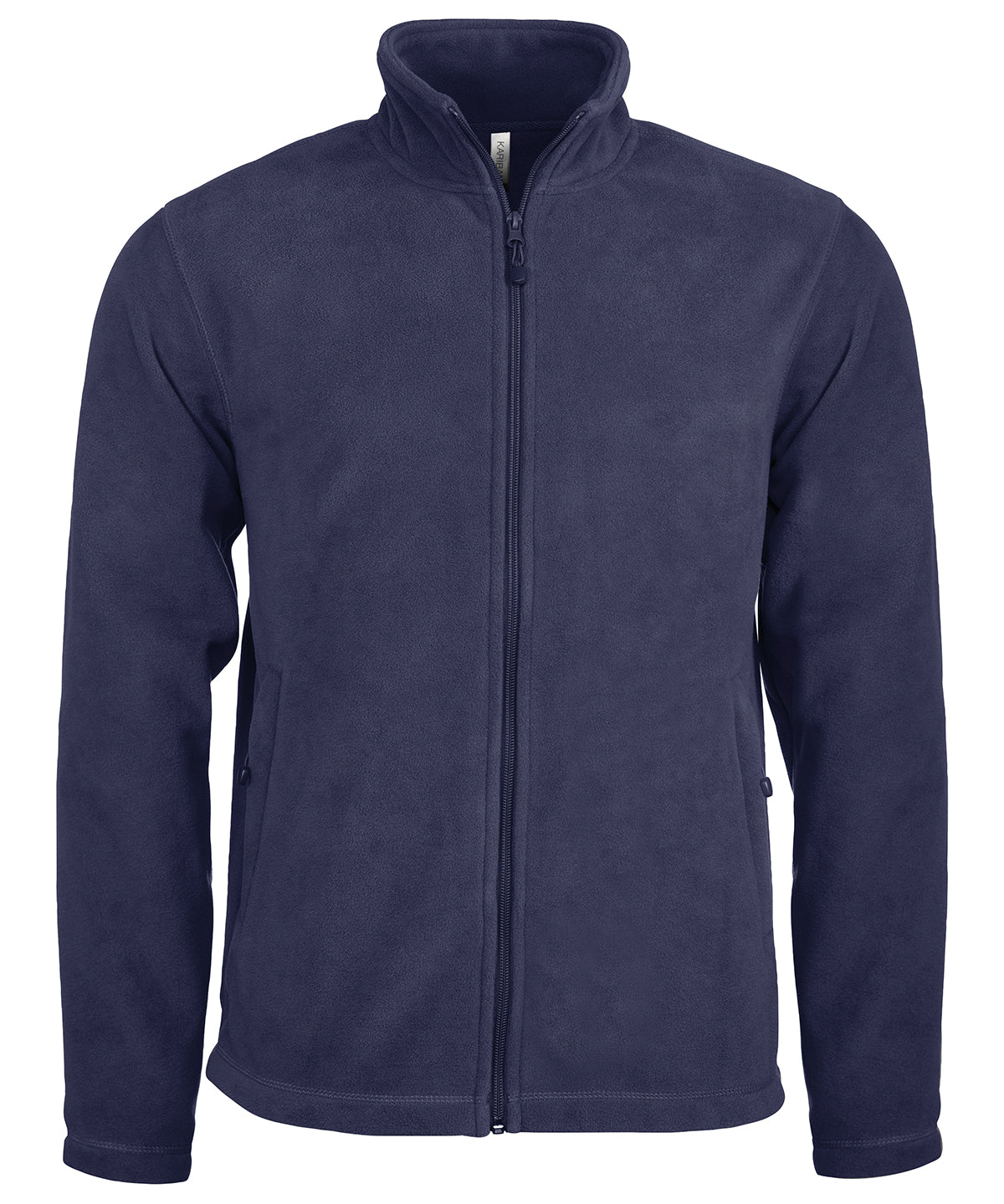 Personalised Jackets - Black Kariban Zip-through microfleece jacket
