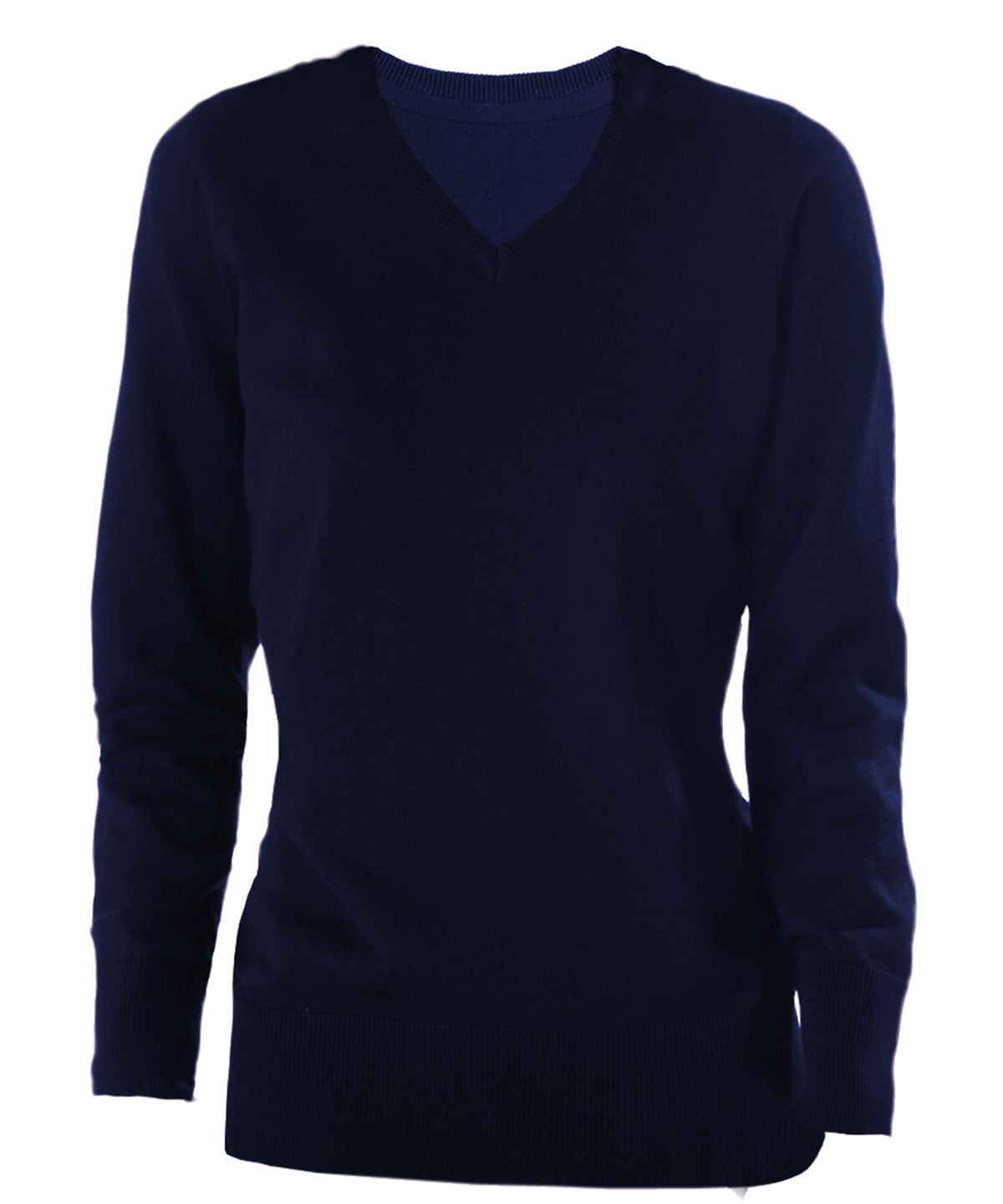 Personalised Knitted Jumpers - Black Kariban Ladies' V-neck jumper