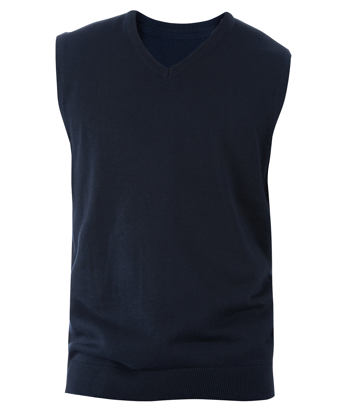 Personalised Knitted Jumpers - Black Kariban Men's sleeveless V-neck jumper