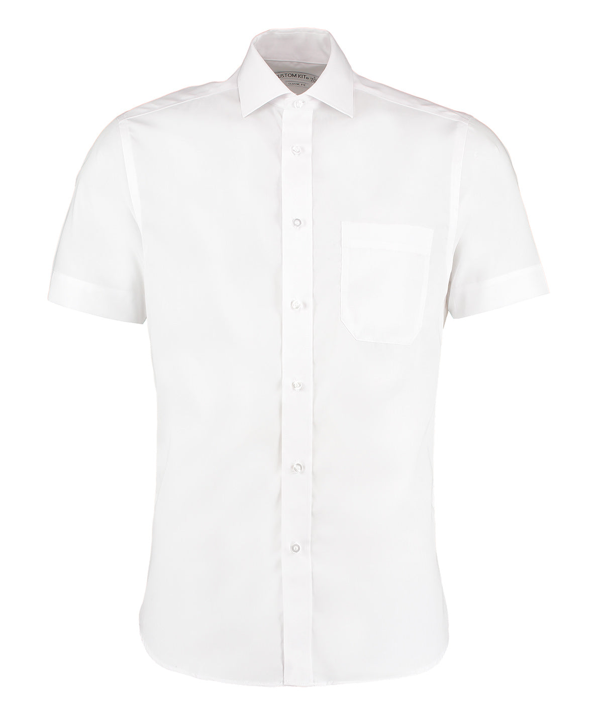 Personalised Shirts - Light Blue Kustom Kit Premium non-iron corporate shirt short-sleeved (classic fit)